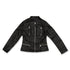 Giacca in similpelle colore nero con zip frontali Lora Ferres, Abbigliamento Donna, SKU j612000021, Immagine 0